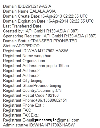 balala-asia domain registration